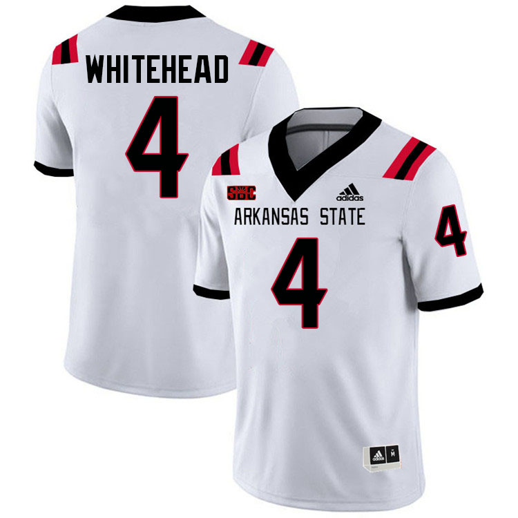 Bryan Whitehead Arkansas State Jersey,Arkansas State Red Wolves Football Uniforms,Jersey-White